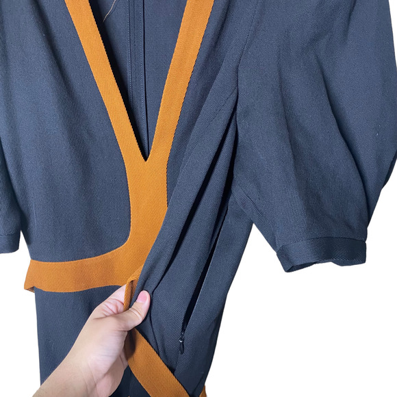 Gabriela Hearst Onda Virgin Wool-Silk Blend Midi Dress Sz IT 48 US 12 - Picture 12 of 13